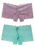Crotchless Lace Boyshort 2 Pack