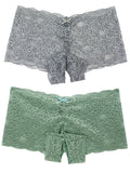 Crotchless Lace Boyshort 2 Pack