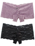 Crotchless Lace Boyshort 2 Pack