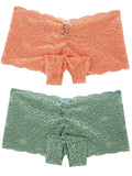 Crotchless Lace Boyshort 2 Pack