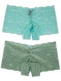Crotchless Lace Boyshort 2 Pack