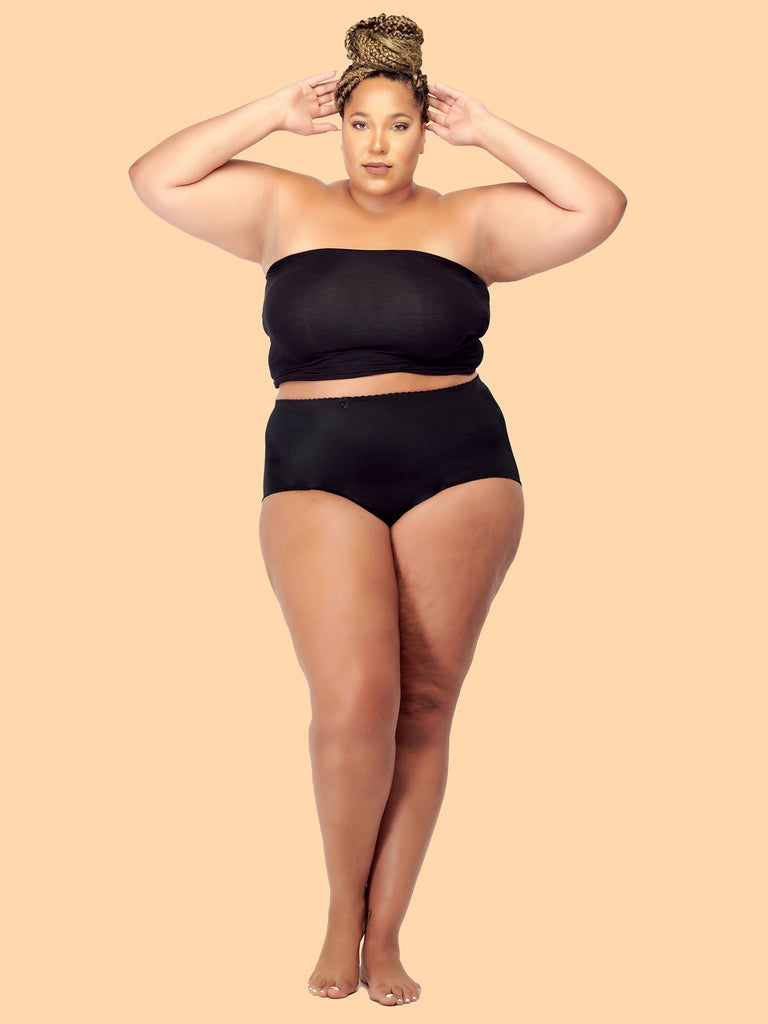 High Waist Full Coverage Brief Tummy Control Girdle Panties (6 Pack)