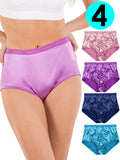 Satin Full Coverage Brief Panties Multi-Pack