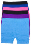 BodyMate Stretchy Seamless  Boy Shorts Panties(6 Pack)