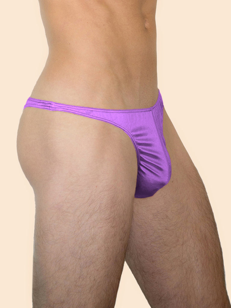 Silky Sexy Satin Mens Thongs, G String Undies Multi Pack