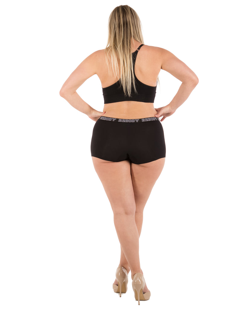 Pocket Stash Cotton Boyshort Panties - (2 Pack)