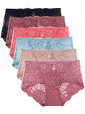 Retro Lace Boy shorts Panties (Multi-Pack)