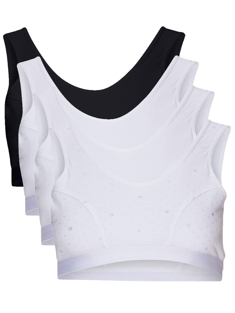 Cotton Training Bras for Girls – Sports Bras for Girls by B2BODY, Multi-Pack