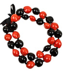 Barbra Collection Hawaiian Leis Necklaces Made with Real Kukui Nut Adjustable 32” Lei for Luau Party, Graduation, Wedding and Birthday Party Beads Necklace for Men and Women