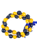 Barbra Collection Hawaiian Leis Necklaces Made with Real Kukui Nut Adjustable 32” Lei for Luau Party, Graduation, Wedding and Birthday Party Beads Necklace for Men and Women