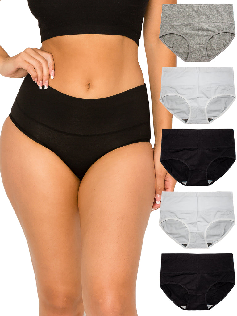 Cotton Underwear for Women Breathable, Comfortable Briefs Regular & Plus  Size Multipack Panties