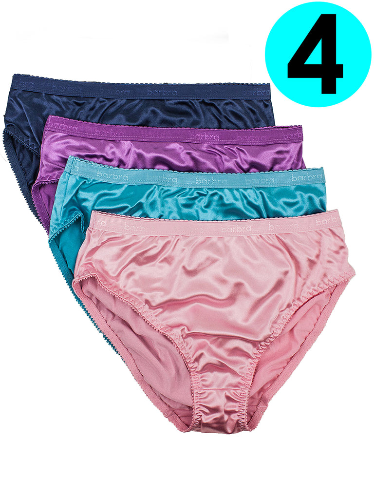 Barbra Women's Panties Silky Sexy Satin Bikini Small to Plus Sizes Mul –  B2BODY - Formerly Barbra Lingerie