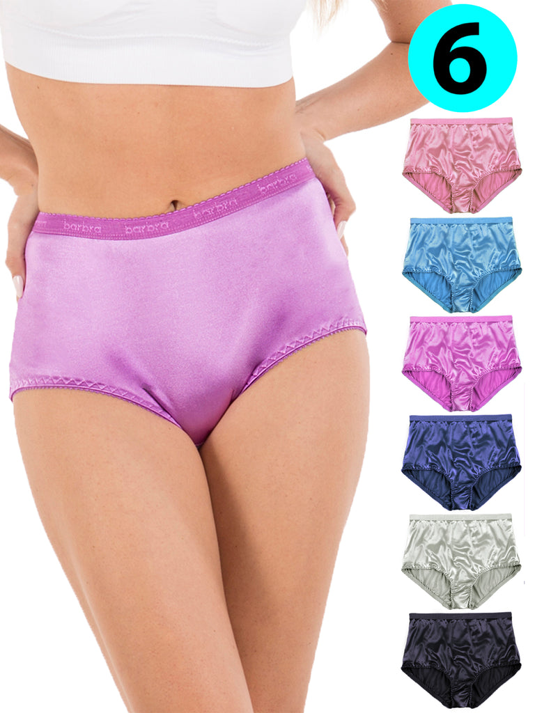 6 Pack Women Ultra-thin Seamless Brief Panties Soft Sexy Low-Waist Underwear