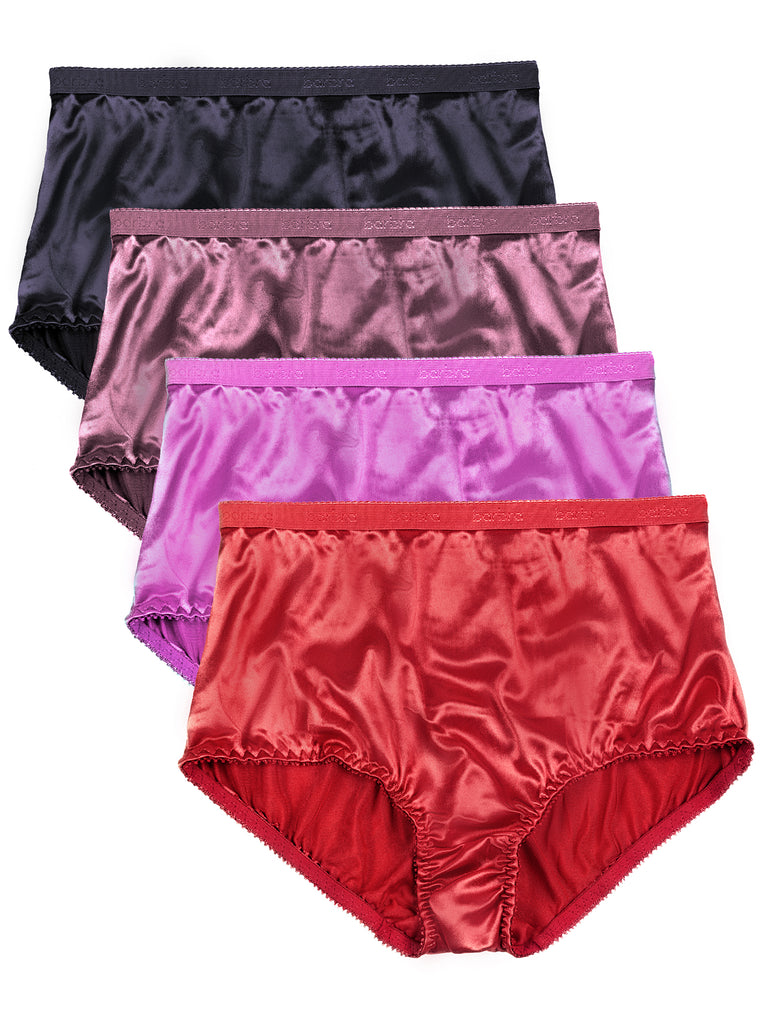 Womens Underwear Pack Of 3 Satin & Silky Ladies Panties Bikini