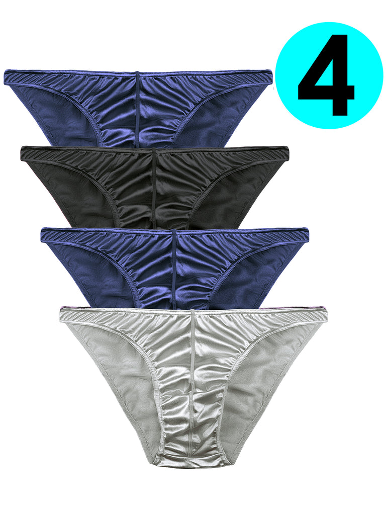 Sexy Women Ladies Satin Silky Briefs Panties Lingerie Underwear Knickers  M-3XL