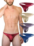 Silky Sexy Satin Mens Thongs, G String Undies Multi Pack
