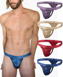 Mens Silky Sexy Satin Sport Thongs Small to 3XL Multi-Pack