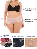 Retro Lace Boy shorts Panties (Multi-Pack)