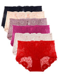 Retro Lace Boy shorts Panties (Multi-Pack)