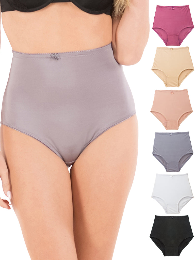 High Waist Full Coverage Brief Tummy Control Girdle Panties (6 Pack) –  B2BODY - Formerly Barbra Lingerie