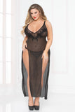 All That Glitters Gown Set -Black (Plus Size)
