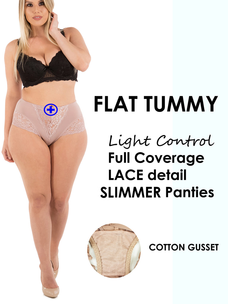 Womens Underwear Sexy Briefs Lace Light Tummy Control Panties