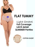Womens Underwear Sexy Briefs Lace Light Tummy Control Panties Small-Plus Size Girdle Panty