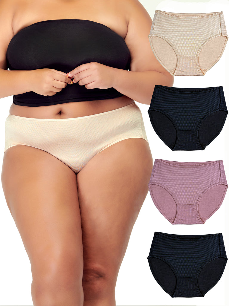 B2BODY Women's Breathable Brief Underwear Small to Plus Sizes