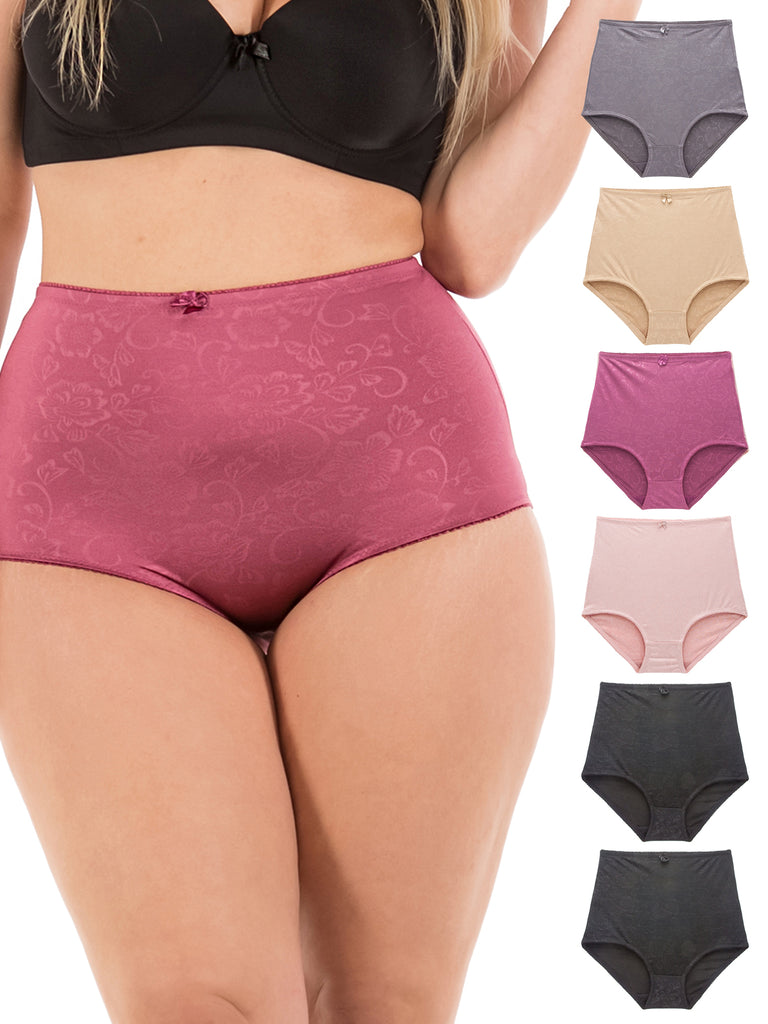 High-Waist Light Tummy Control Girdle Panties (Multi-Pack