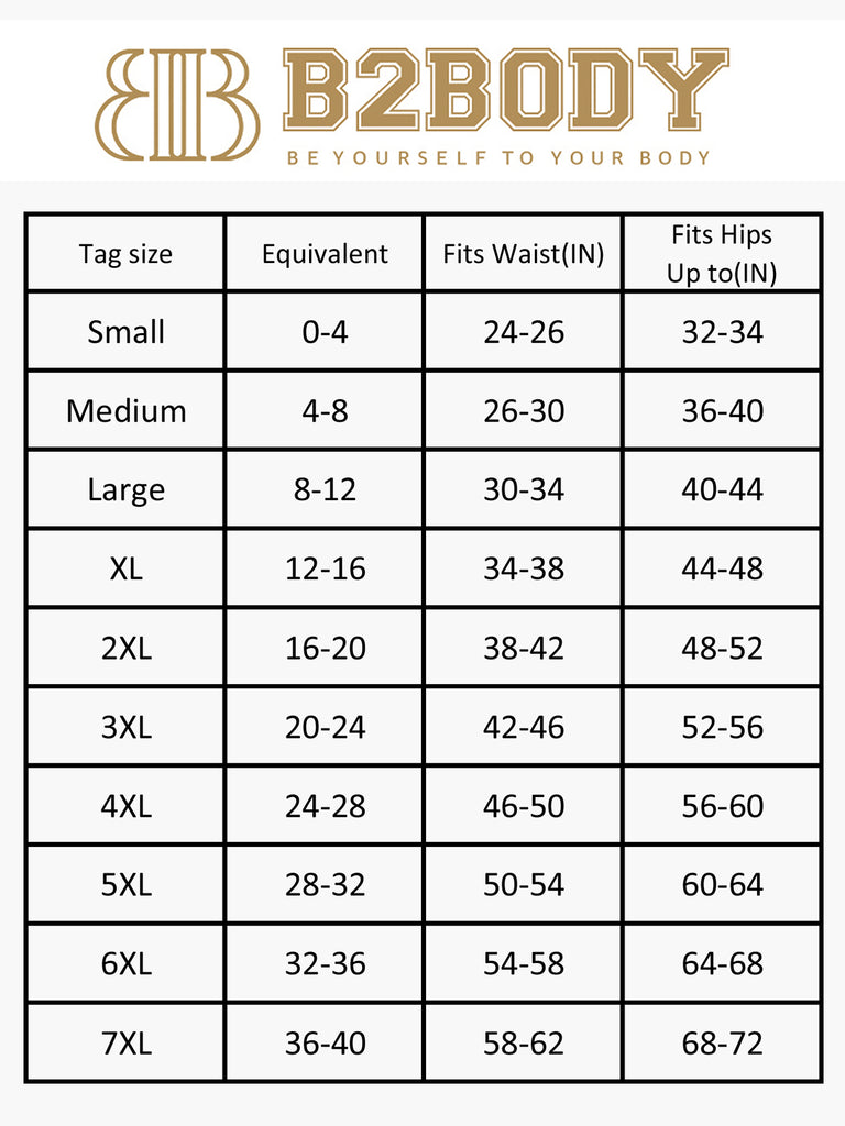 Women's Size Chart – B2EDi