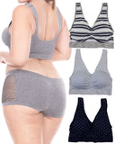 Plus Size Seamless Sports Bras (3 Pack)