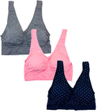 Plus Size Seamless Sports Bras (3 Pack)
