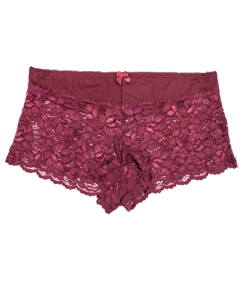 Plus Size Lace Boyshort Panties(6 Pack)
