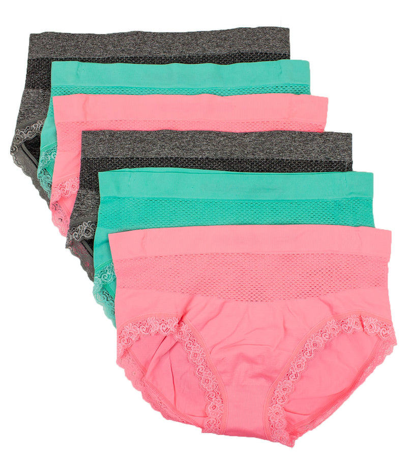 Fishnet Seamless Briefs(6 Pack)