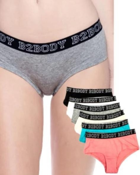 Cotton Hipster Panties (6 Pack)