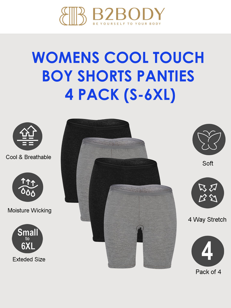 Boy Shorts Underwear Women B2BODY Women's Cotton Boyshort Panties