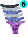 Silky Sexy Satin Mens Thongs, G String Undies Multi Pack