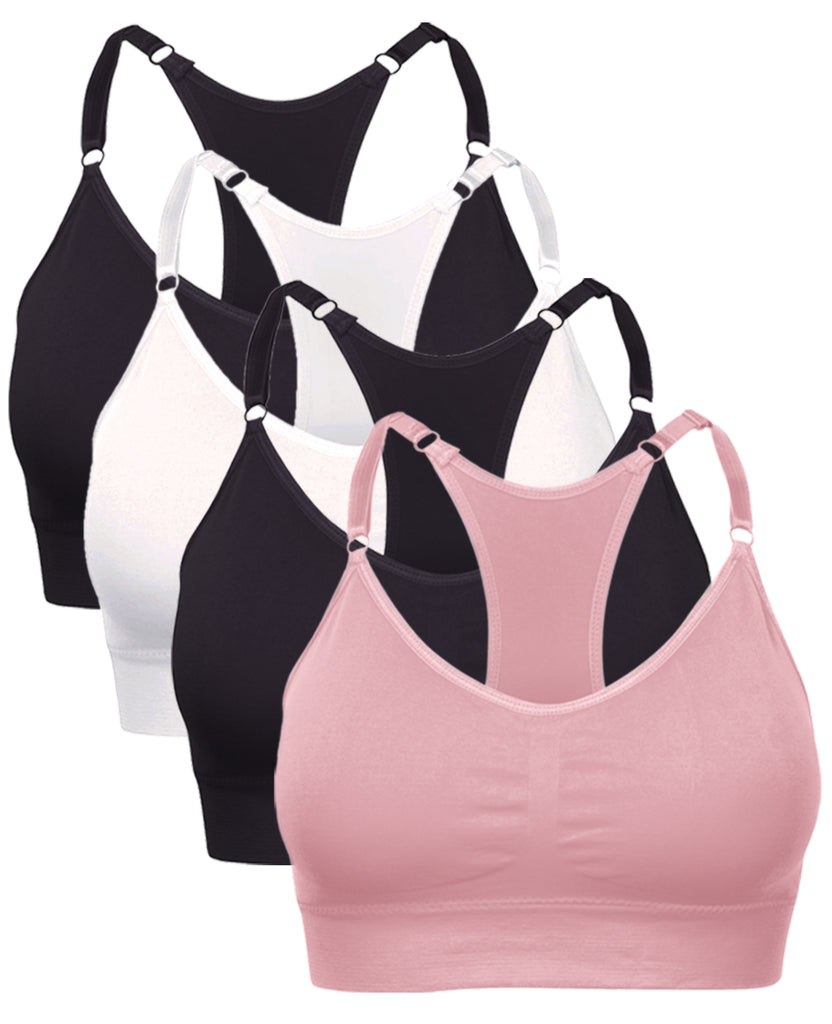ZZSRJ S-5XL Lift Bra Women Cross Back Bra Underwear Sports Support Fitness  Tank Top Bra (Bands Size : Medium, Color : A)