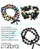 Barbra Collection Hawaiian Leis Kukui Nut Beads Necklaces with Cowrie Shell for Men and Women 28" Adjustable Assorted Color Lei