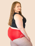 Womens Underwear Sexy Briefs Lace Light Tummy Control Panties Small-Plus Size Girdle Panty