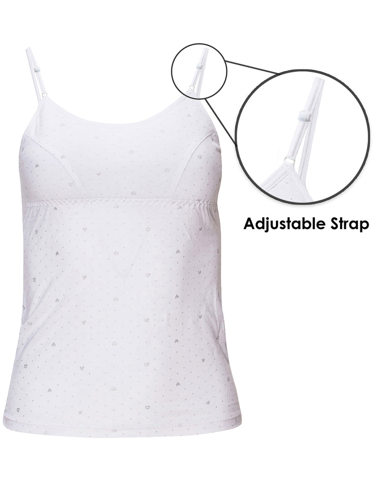 Women's Seamless Camisole with Built in Padded Bra Basic Breathable Tank  Tops US