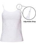 Girls Camisole Undershirts with Shelf Bra – Cotton Girls Cami by B2BODY, Multi-Pack
