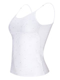 Girls Camisole Undershirts with Shelf Bra – Cotton Girls Cami by B2BODY, Multi-Pack