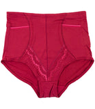 Hidden 2 Sides Pocket Fleece Lined Brief Girdle Panties (6 Pack)