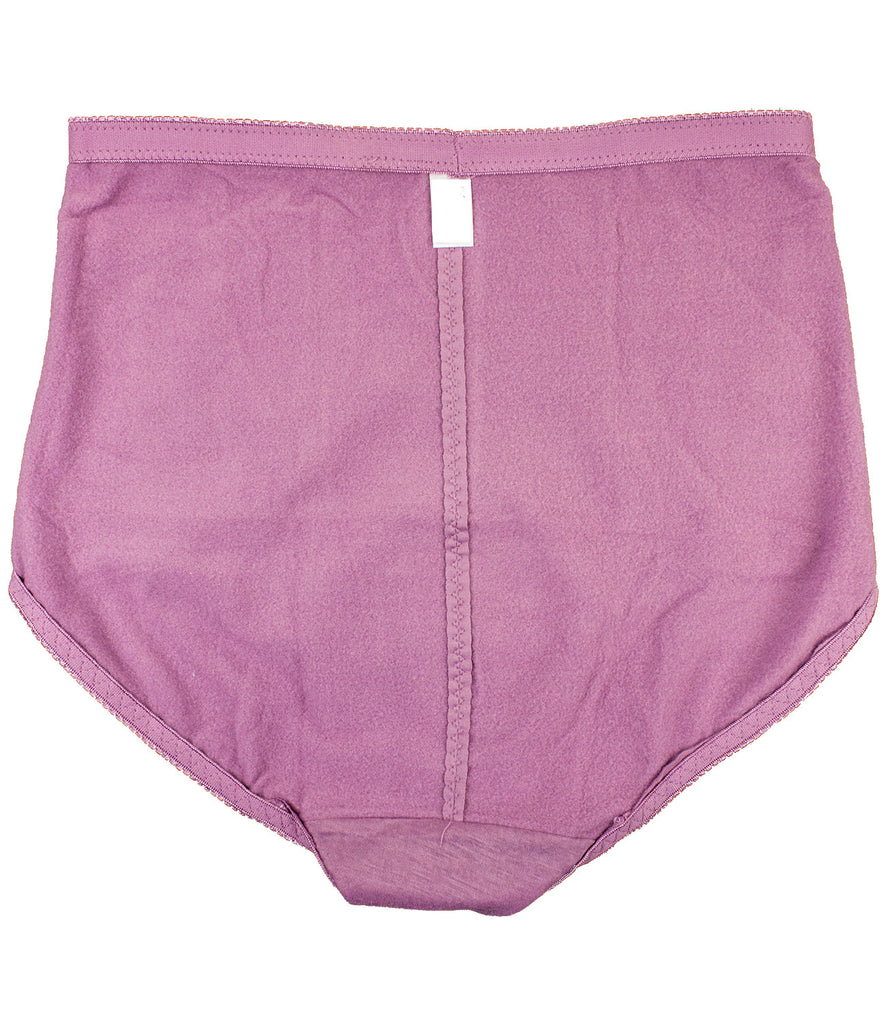 Hidden 2 Sides Pocket Fleece Lined Brief Girdle Panties (6 Pack)