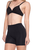 Stretchy Spandex Long Boyshort (Black)-(6 Pack)