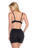 Stretchy Spandex Long Boyshort (Black)-(6 Pack)