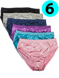 Women's Panties Silky Sexy Satin Bikini Small to Plus Sizes Multi-Pack