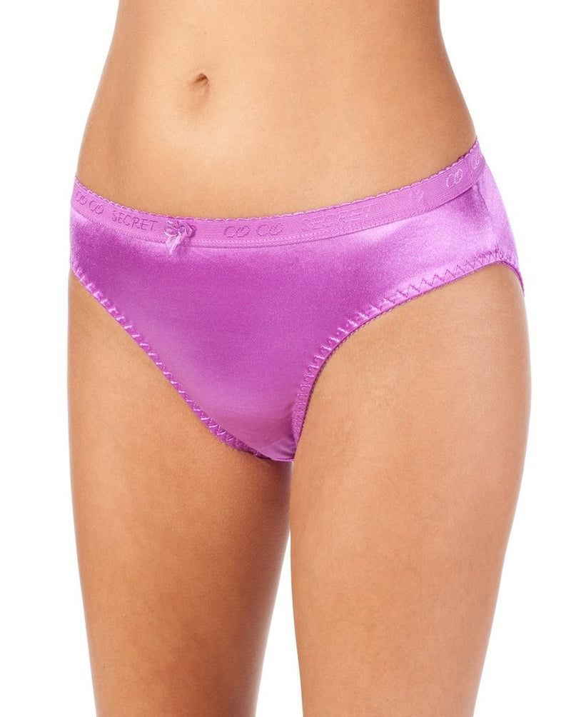 Satin Full Coverage  Bikini Panties (6 Pack)