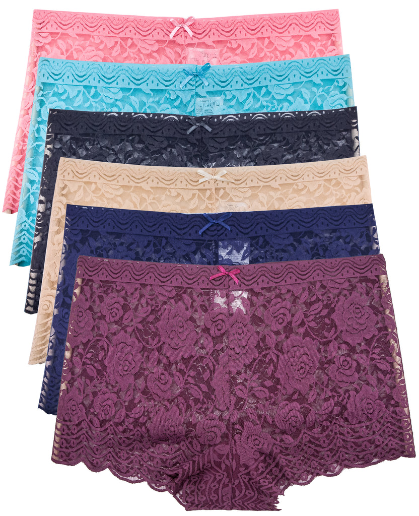 Plus Size Lace Boyshort Panties (Multi-Pack) – B2BODY - Formerly Barbra  Lingerie